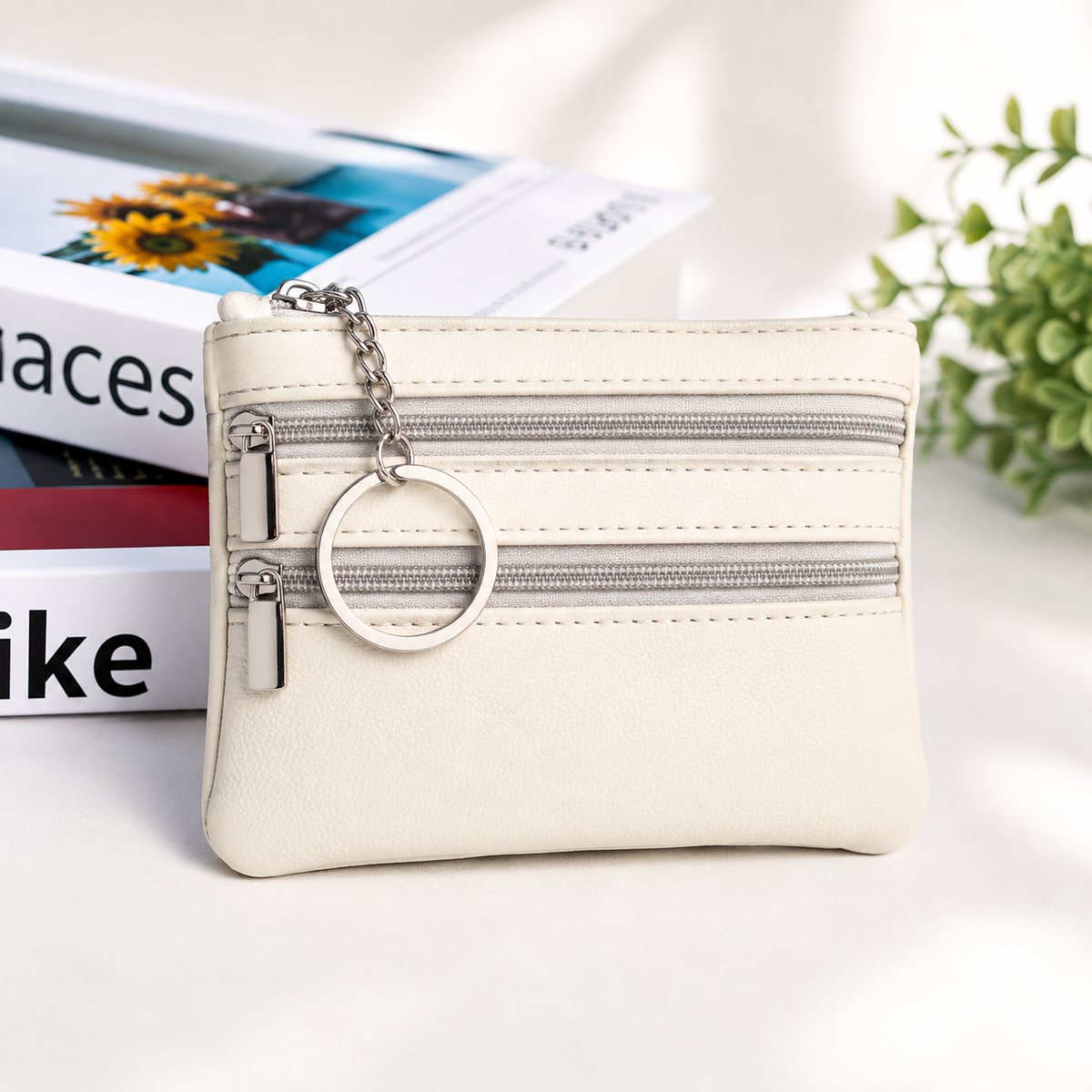 Leather Zip Pouche