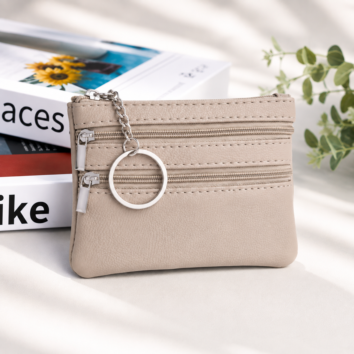 Leather Zip Pouche