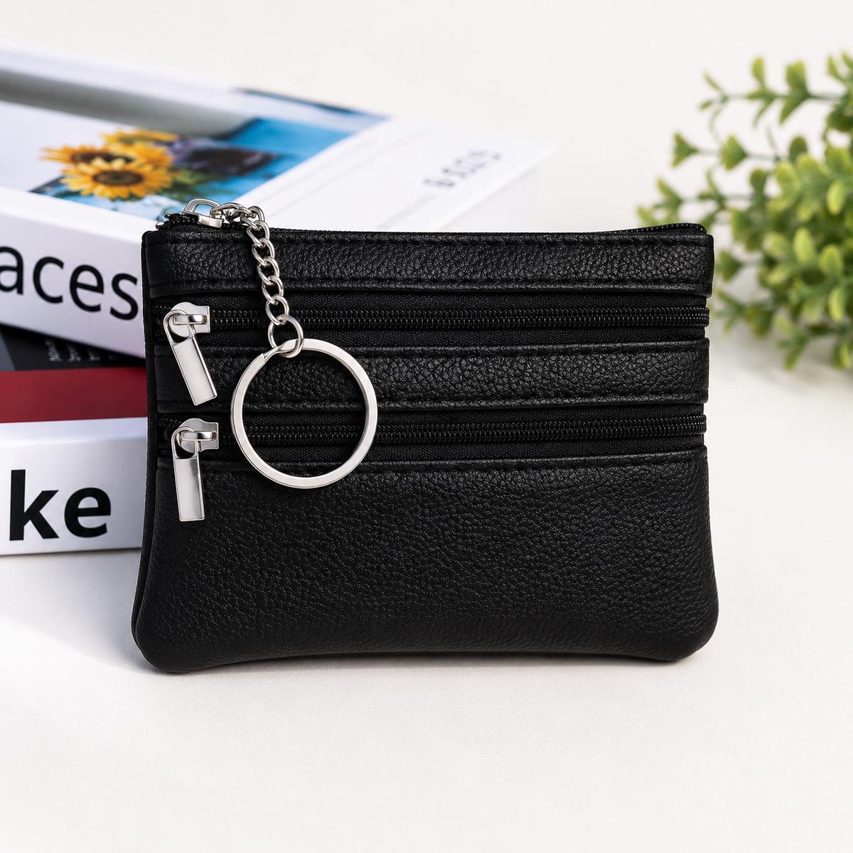 Leather Zip Pouche