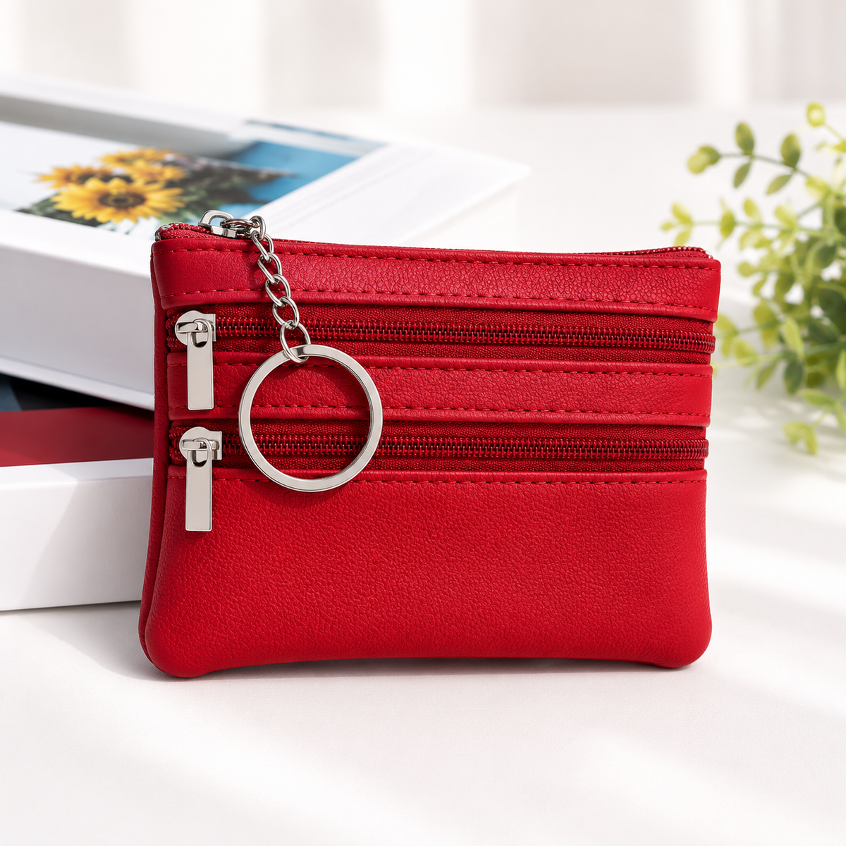 Leather Zip Pouche