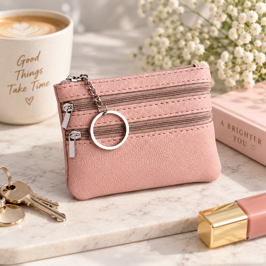 Leather Zip Pouche